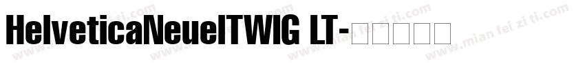 HelveticaNeuelTWIG LT字体转换